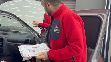 Elazığ’da ekspertiz incelemesinde ortaya çıktı : 2001 model aracın podyesi 2005 model çıktı