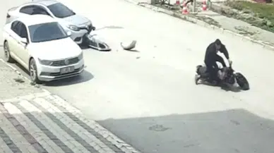 Hatay Samandağ’da otomobille motosiklet çarpıştı : Sürücü yaralandı