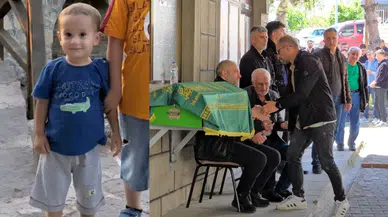 Karabük'te trafik kazasında hayatını kaybeden minik Aybars son yolculuğuna uğurlandı