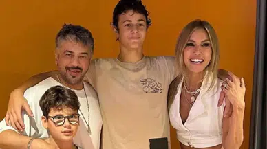 Oğlu Kuzey babasının boyunu geçti