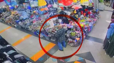 Samsun'da hırsızlık anları kameralara yansıdı : Parasını getirirse şikayet etmeyeceğiz
