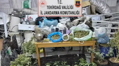 Tekirdağ'da kaçak elektrik kullanılarak uyuşturucu üretilen eve operasyon