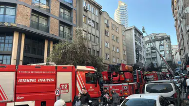 Şişli'de 6 katlı otelde yangın
