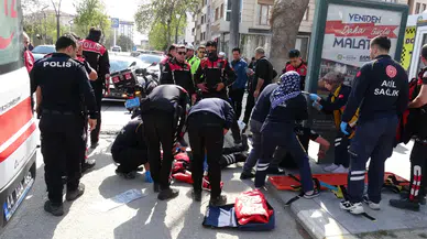 Malatya'da yunus timleri kaza yaptı
