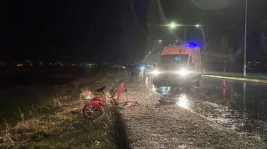 Erzincan'da kaza : Bisiklet sürücüsü hayatını kaybetti