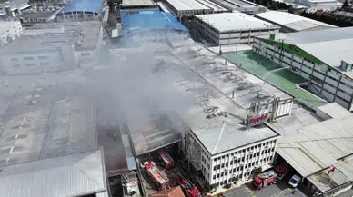 Ümraniye'de iş yerinde yangın