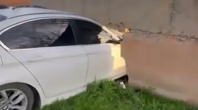 Batman'da ihata duvarına çarpan otomobilin sürücüsü yaralandı