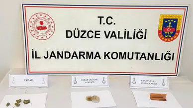 Düzce'de 8 kişi uyuşturucu maddeyle yakalandı
