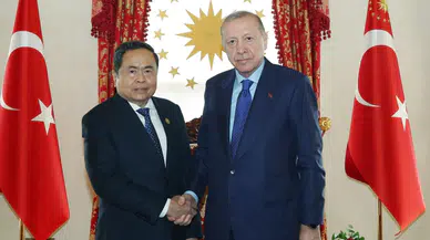 Cumhurbaşkanı Erdoğan Vietnam Meclis Başkanı Thanh Man ile görüştü