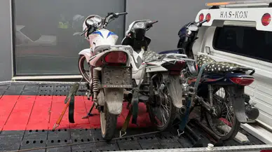 Manisa'da kurallara uymayan motosiklet sürücülerine ağır darbe