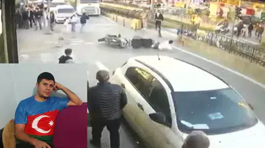 Karşıdan karşıya geçmek istedi motosiklet çarptı : Sürücü gözaltına alındı