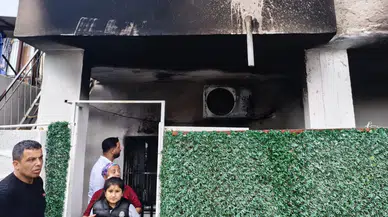 Mersin Tarsus’ta korkutan olay : Klima patladı, evde yangın çıktı!