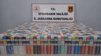 Diyarbakır'da kaçakçılık operasyonu : 40 bin kaçak sigara yakalandı