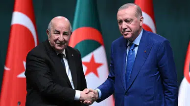 Cumhurbaşkanı Erdoğan, Cezayir Cumhurbaşkanı Tebbun ile görüştü