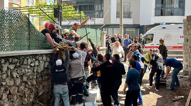 Aksaray'da inşaatın dördüncü katından düşen işçi hayatını kaybetti