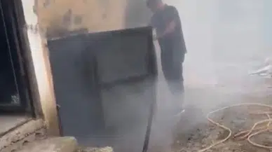 Osmaniye'de kiler yangını : Kedi ve yavruları kurtarıldı