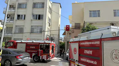 Mersin'de elektrik sobası patladı : Dairede yangın çıktı