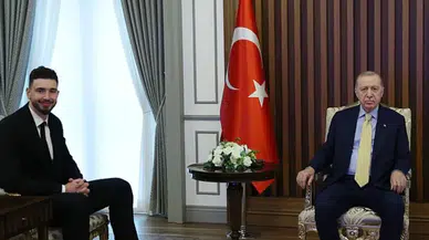 Cumhurbaşkanı Erdoğan, milli basketbolcu Alperen Şengün’ü kabul etti