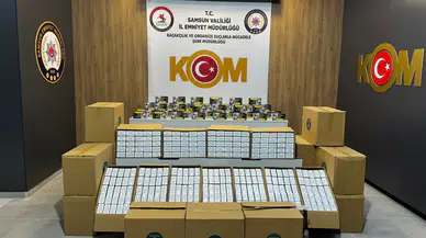Samsun'da kaçakçılık operasyonu : 250 bin makaron ele geçirildi