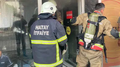 Hatay Dörtyol'da iş yeri yangını : Alevler büyümeden söndürüldü