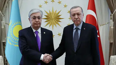 CumhurbaşkanıErdoğan, Kazakistan Cumhurbaşkanı Tokayev ile ortak basın toplantısı düzenledi