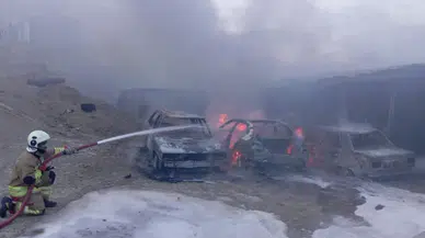 Hatay'da inşaat şantiyesinde yangın çıktı