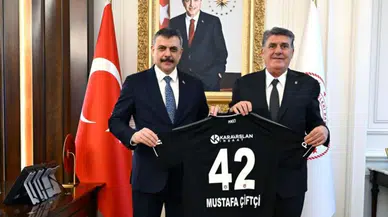 Beşiktaş Kulübü Başkanı Adalı'dan, İçişleri Bakanı Mustafa Çiftçi'ye ziyaret