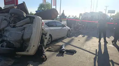 Zonguldak'ta otomobil akaryakıt istasyonunda daldı : 5'i çocuk 6 yaralı