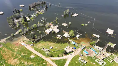 Doğanpınar Barajı yükseldi, yerleşim yerleri sular altında kaldı