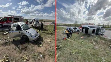 Yozgat'ta otomobiller çarpıştı : 1 ölü, 1 yaralı