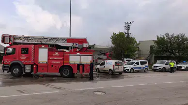 Bursa'da sunta fabrikasında yangın paniği