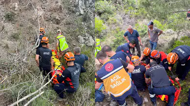 Hatay'da yaşlı kadın kekik toplarken uçurumdan yuvarlandı