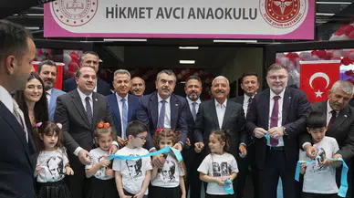 Bakan Tekin, Hikmet Avcı Anaokulu'nun açılış törenine katıldı