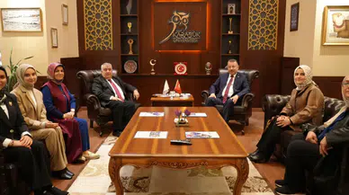 MEB Bakan Müşaviri Subaşı ile  Rektör Kırışık bir araya geldi