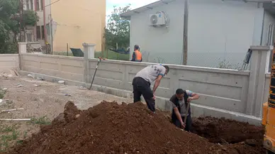 Malatya Yeşilyurt'ta altyapı çalışmasında doğal gaz borusu patladı