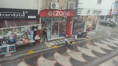 Edirne Keşan'da sağanak : Cadde ve sokaklarda sular birikti