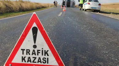 Çorum İskilip'te kaza : 2 otomobil çarpıştı