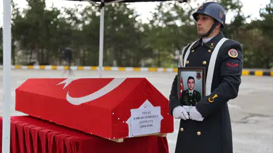 Bayburt'ta kalp krizi sonucu hayatını kaybeden uzman çavuş için tören düzenlendi