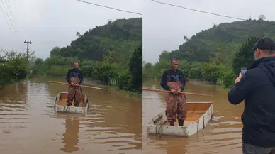 Sakarya'da taşkın : Bölge Venedik'e benzetildi