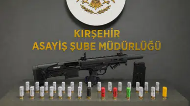 Kırşehir'de 2 ruhsatsız av tüfeği ele geçirildi