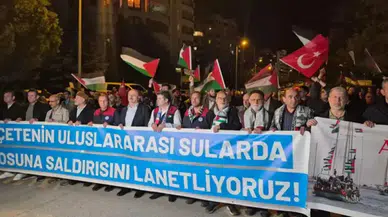 Ankara'da, İsrail'in Sumud Filosu'na yönelik saldırısı protesto edildi