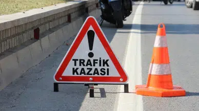 Burdur'da motosiklet devrildi, sürücüsü yaralandı