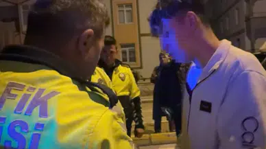 Aksaray'da kaza yapan alkollü sürücünün ehliyeti iptal edildi