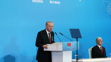 Cumhurbaşkanı Erdoğan, Türkiye-Kazakistan İş Forumu kapanış toplantısında konuştu