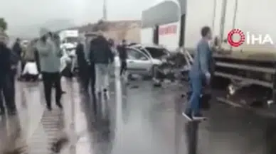 TAG Otoyolu'nda feci zincirleme kaza