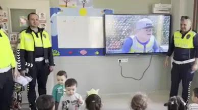 Manisa Sarıgöl'de Trafik ekiplerinden hem eğitim hem denetim