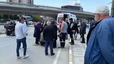 Tekirdağ'da yola dökülen toprak kazaya neden oldu : Motosiklet sürücüsü yaralandı