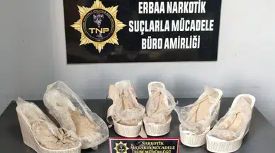 Tokat'ta uyuşturucu operasyonu : Topuk ayakkabıdan 1.6 kilogram eroin çıktı