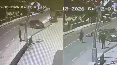 Kocaeli Kartepe'de kaza : Motosiklet sürücüsü yola savruldu