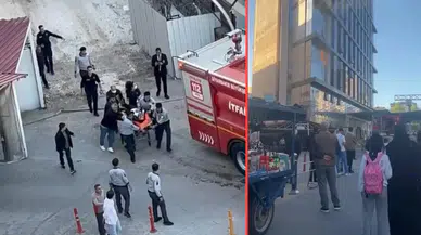 Diyarbakır'da otel inşaatında korkutan yangın
